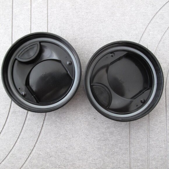 Magic Bullet Original Flip Top To Go lids Replacement Set of 2 black lids - Picture 6 of 8